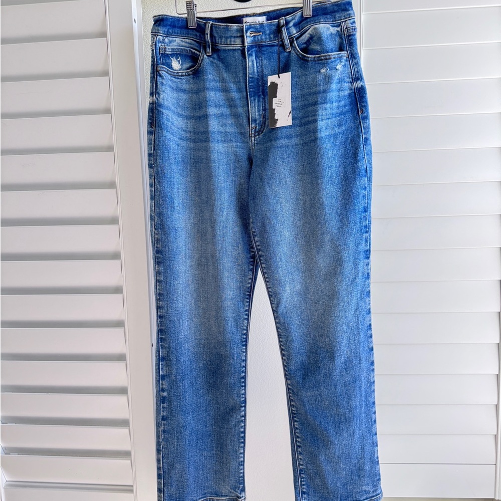 Stitch Fix. Brand: Vigoss. Blue Flare & Wide Leg Jeans with Distressing - Picture 5 of 15